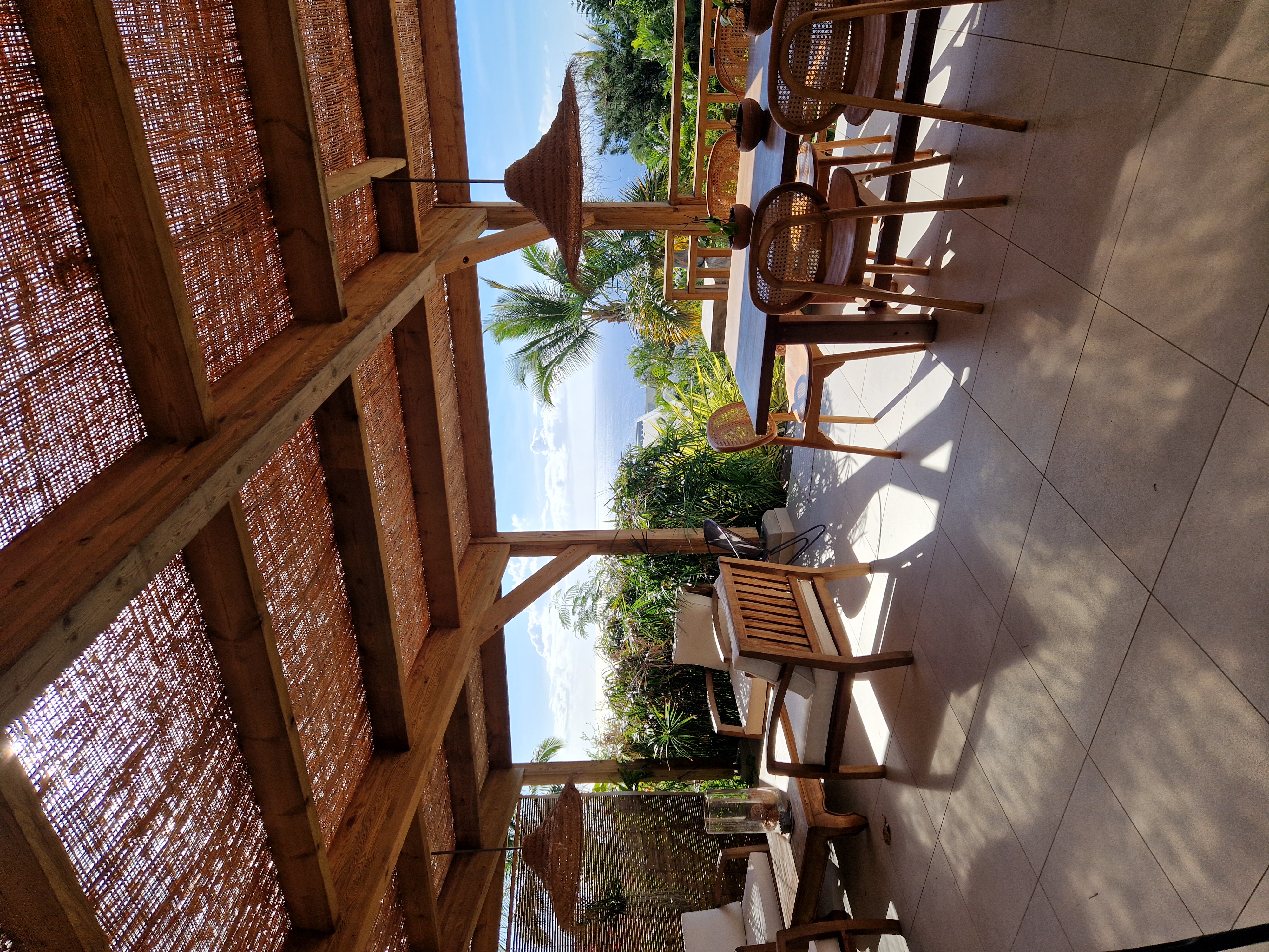 Pool and outdoor area at the luxury villa with swimming pool in Plateau Caillou, Saint-Paul